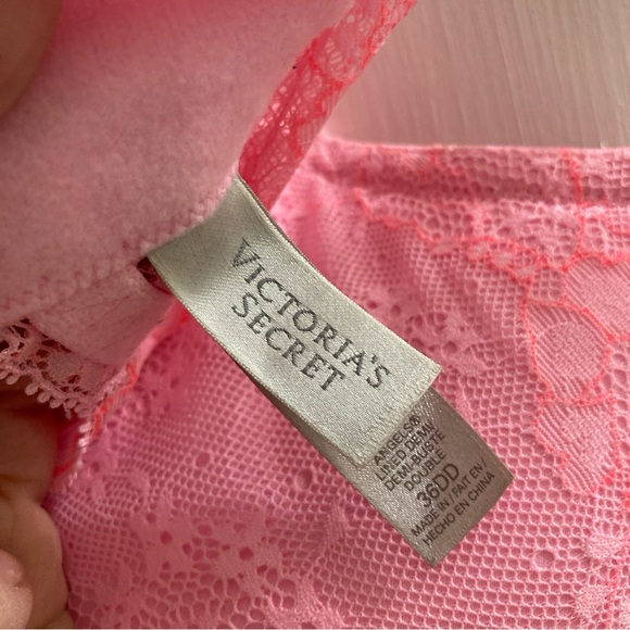Victorias Secret Dream Angels Lace Demi 36DD Pink - Picture 6 of 8